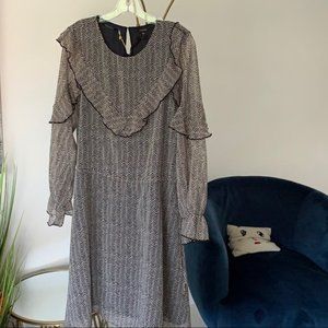 Scotch and Soda black and cream dress